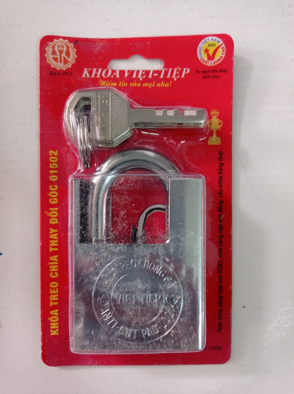 KHOÁ CHỐNG CẮT INOX VIỆT TIỆP