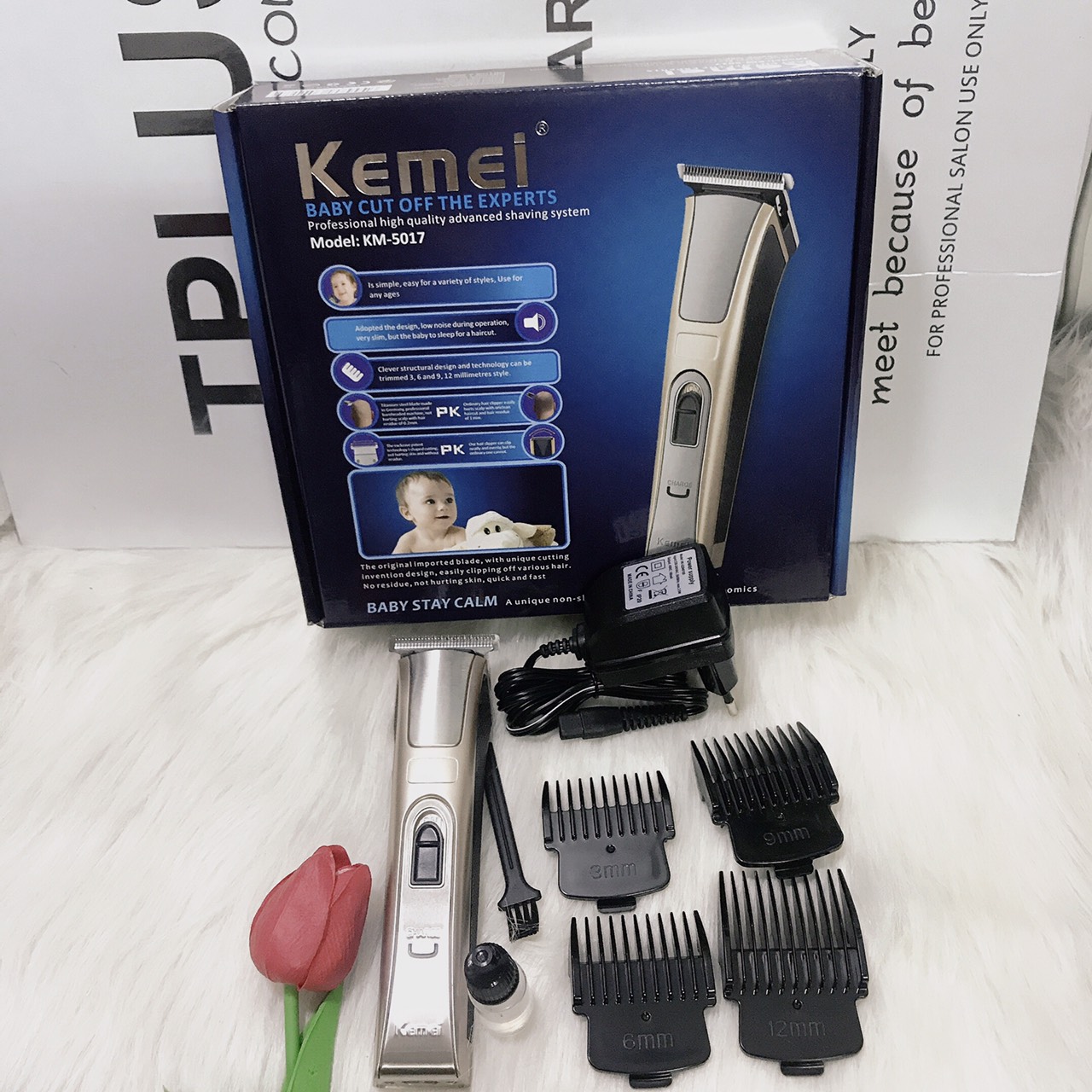 Tông đơ cắt tóc KEMEI 5017 cao cấp