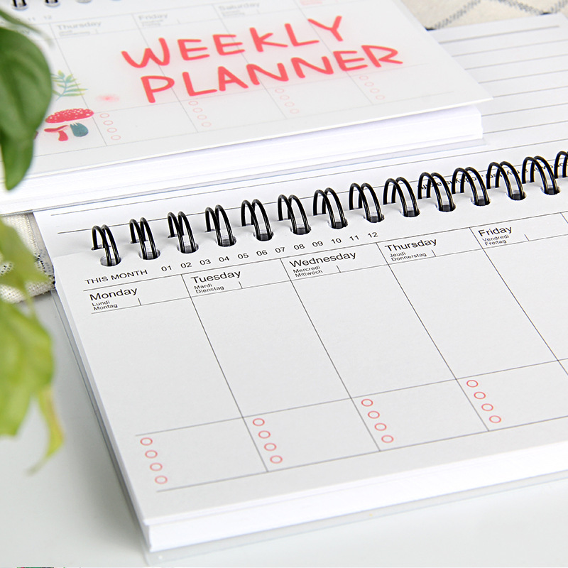 Sổ kế hoạch tuần Hình con thú đáng yêu (Weekly Planner)