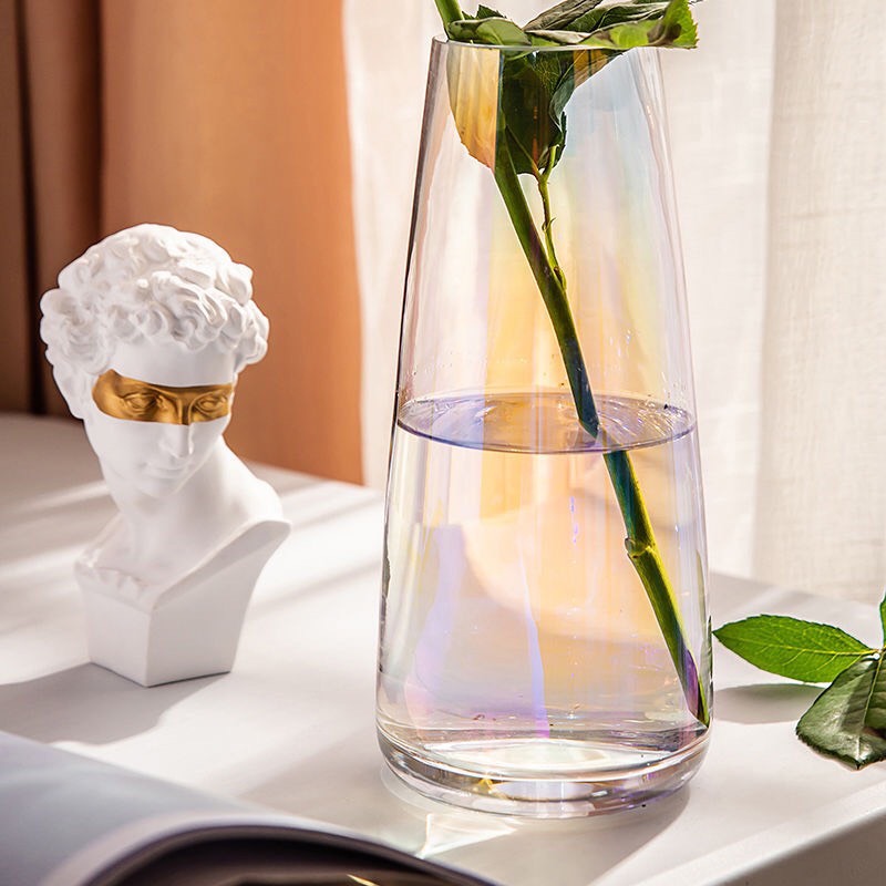 Bình hoa thuỷ tinh đơn giản decor sang trọng