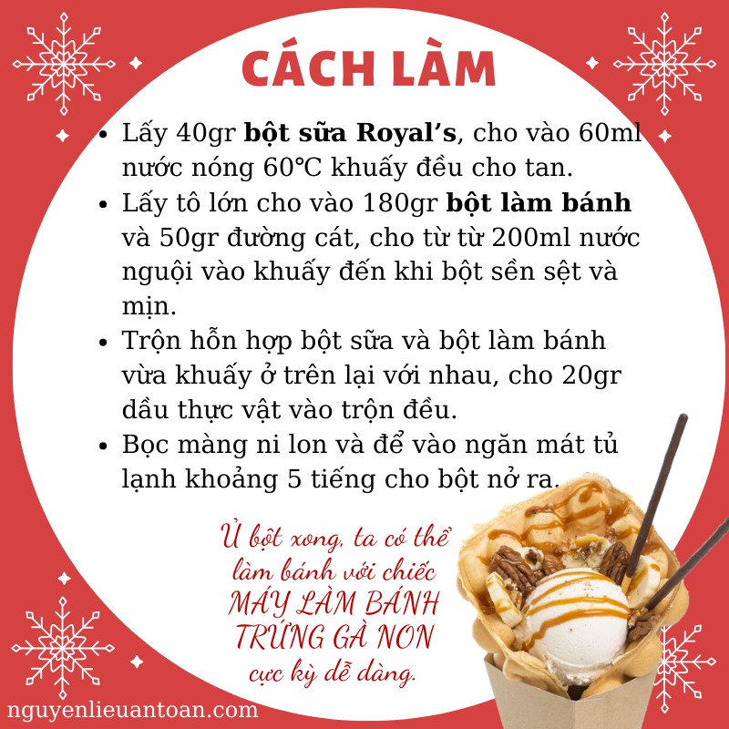 Bột Làm Bánh Hongkong Trứng Gà Non 1kg