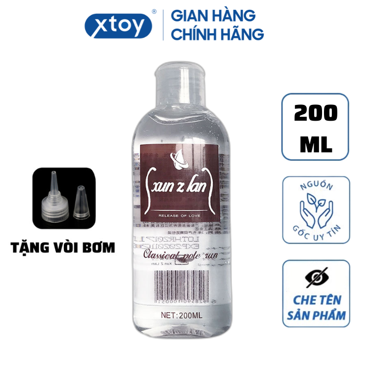 Gel Bôi Trơn Xun Z Lan Nhật Bản Trong Suốt 200ml
