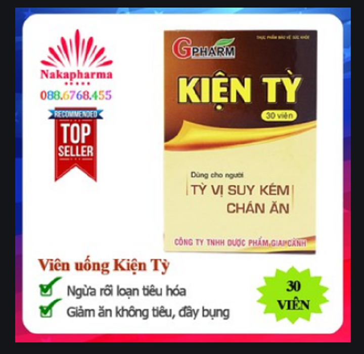 KIỆN TỲ GPHARM 30 VIÊN