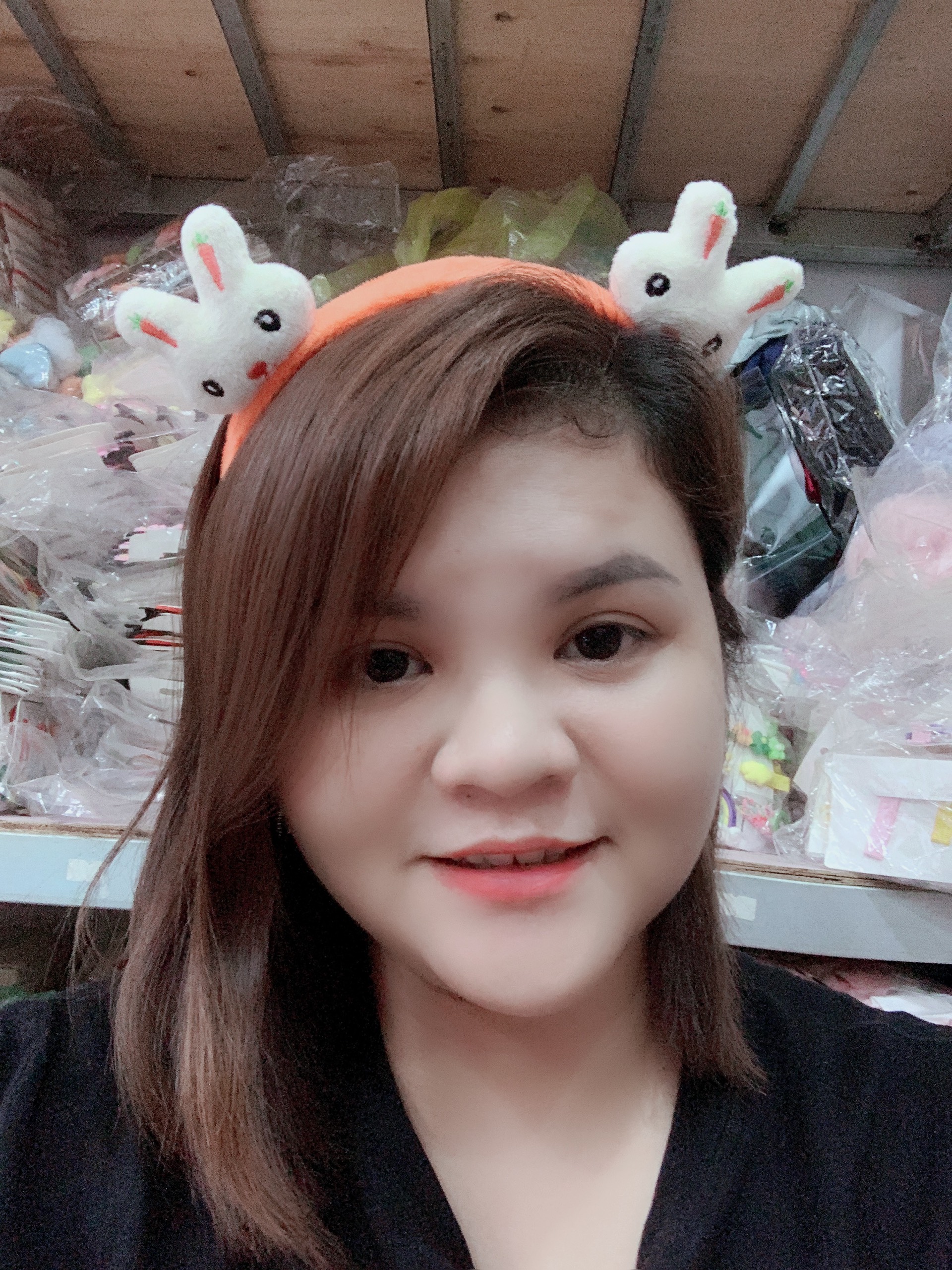 Băng Đô Cài Tóc Thỏ Tai Carot