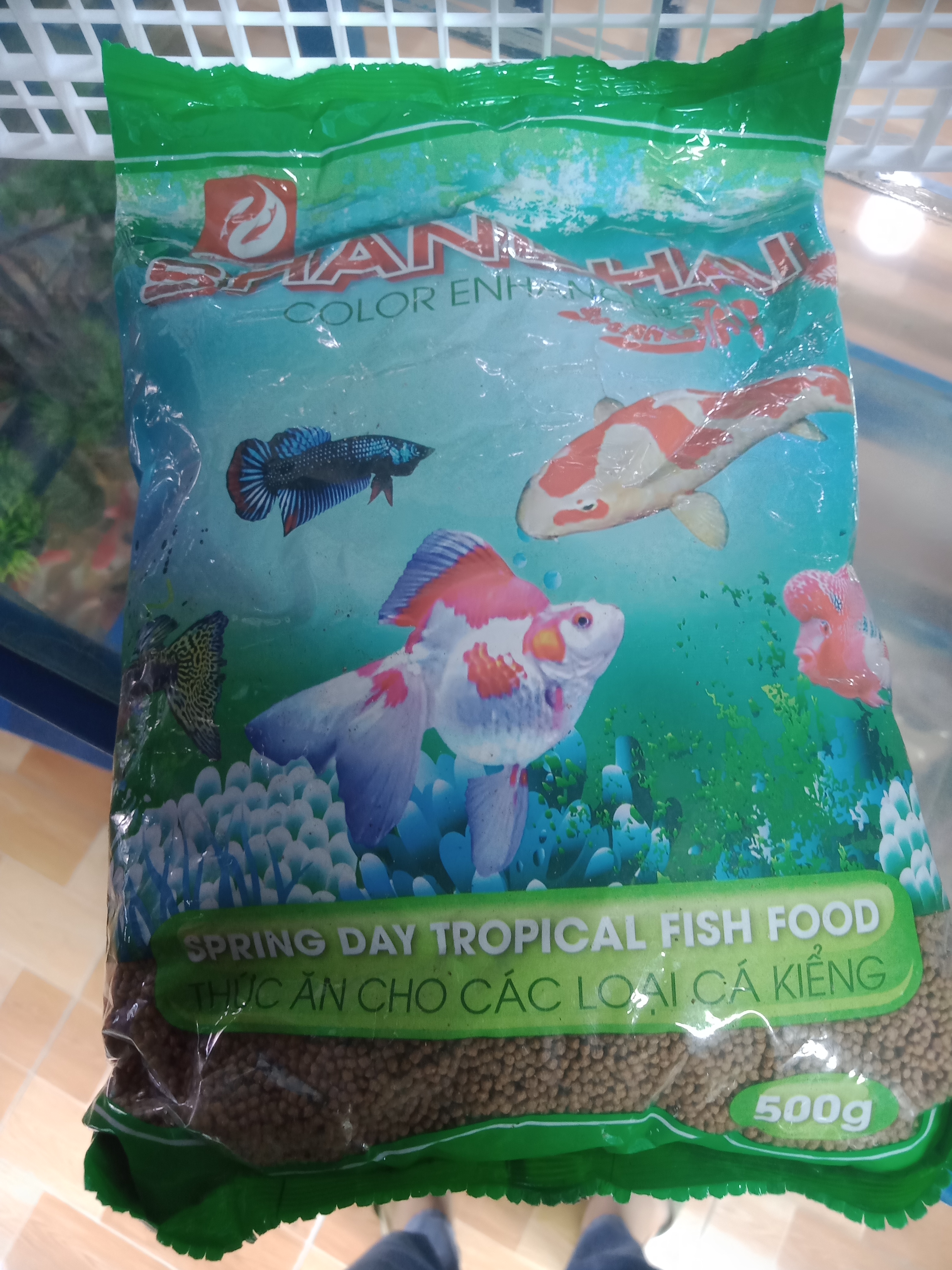 Cám sanghai bịch (500g) thức ăn dành cho cá cảnh