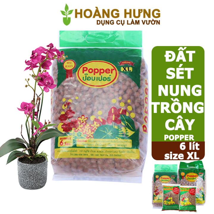 Đất sét nung trồng cây Thái Lan, vô trùng, sử dụng lâu dài, trồng sen đá, phong lan, sứ, thuỷ canh, nhiều size