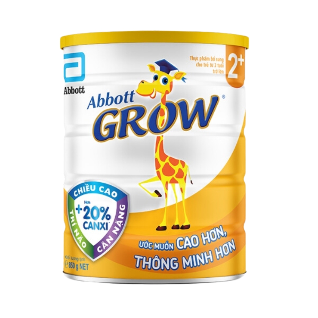 Sữa Bột Abbott Grow 2+ - Hộp 850G (Cho Bé 2 Tuổi Trở Lên)