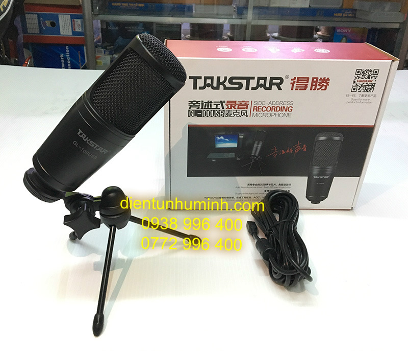 Micro thu âm takstar gl-100 usb