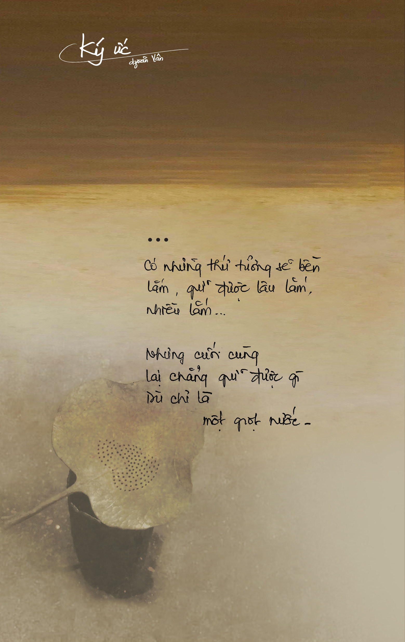 Sách - Ký Ức - Dzoãn Vân(VT)