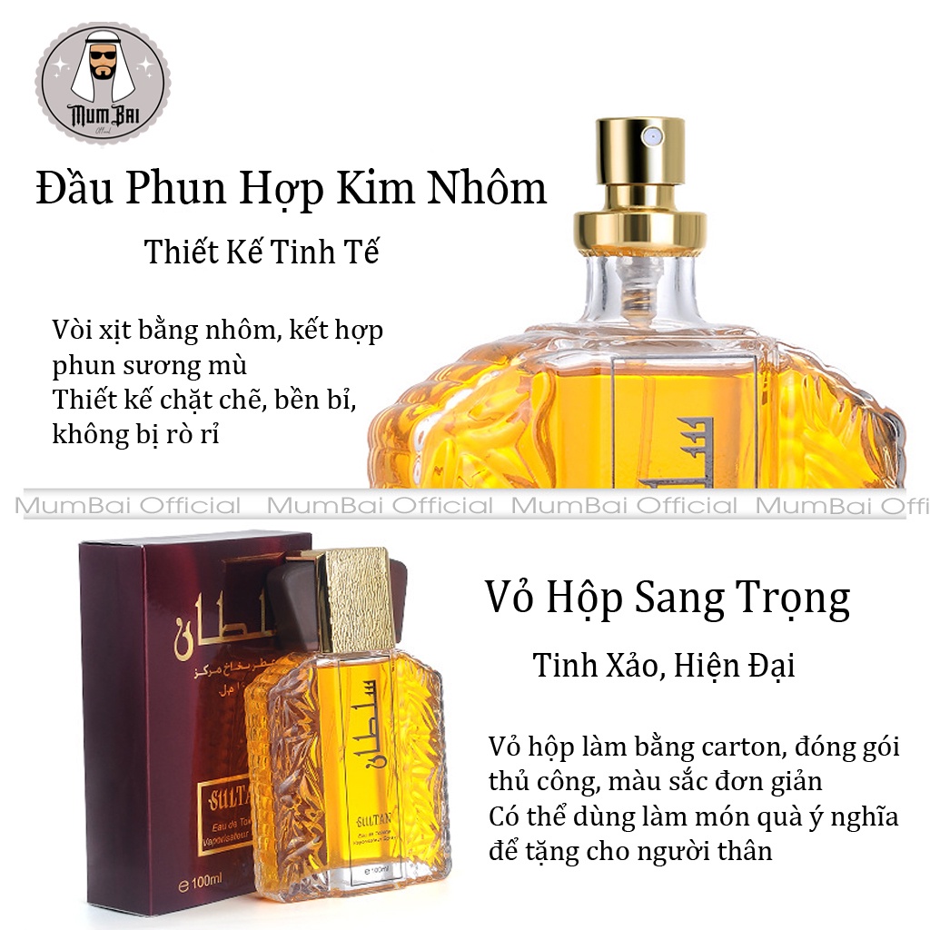 Nước Hoa Nam Dubai SULTAN Gold 100ml