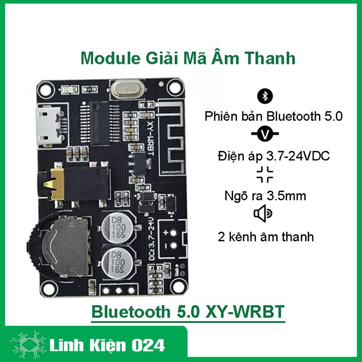 Module giải mã âm thanh bluetooth 5.0 XY-WRBT