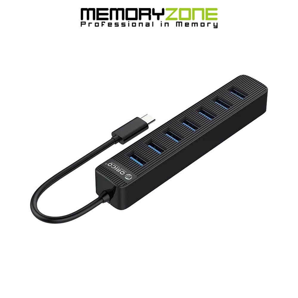 Bộ chia USB Type-C ra 7 cổng USB Type-A Orico TWC3-7A-BK