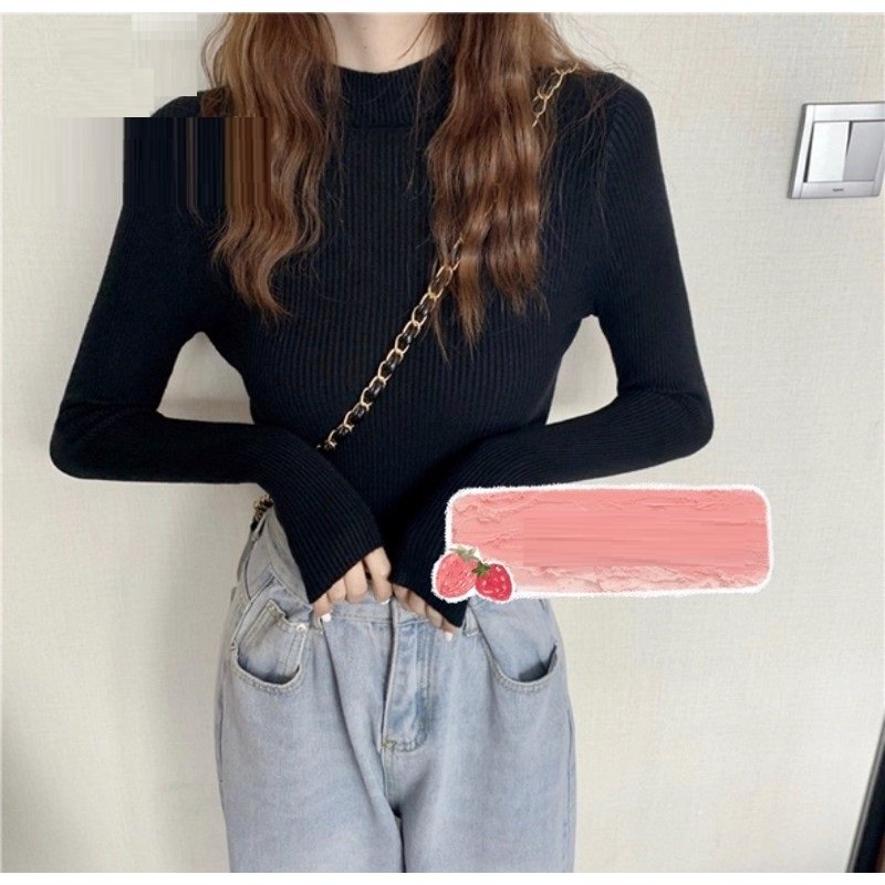 ÁO LEN CỔ 3 PHÂN cao cấp lên dáng ôm cực xinh áo len không xù basic dễ phối đồ