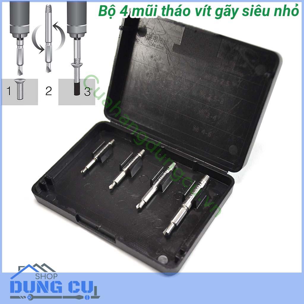 Bộ 4 mũi tháo vít gãy siêu nhỏ