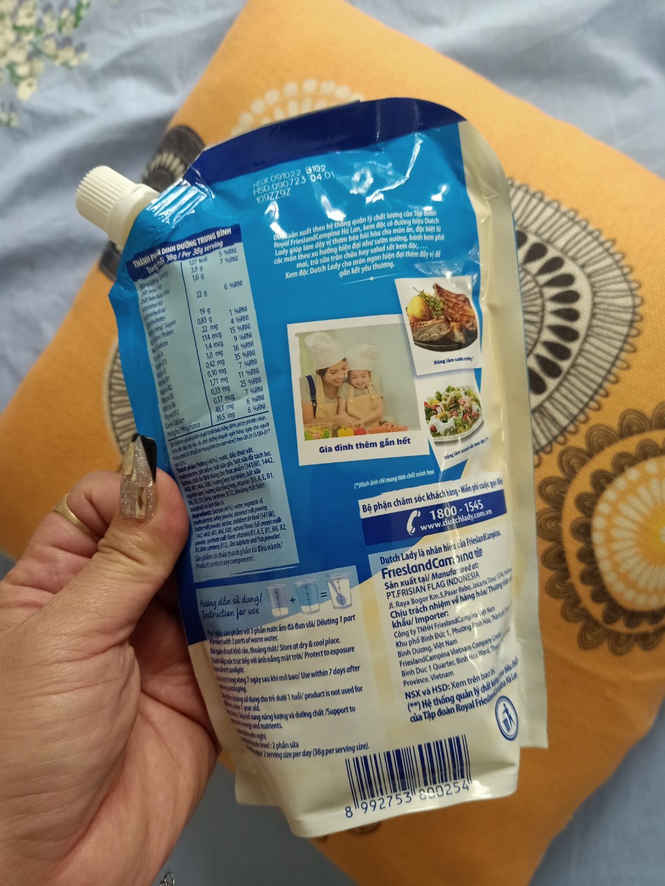Sữa đặc có đường Dutch lady túi 545g