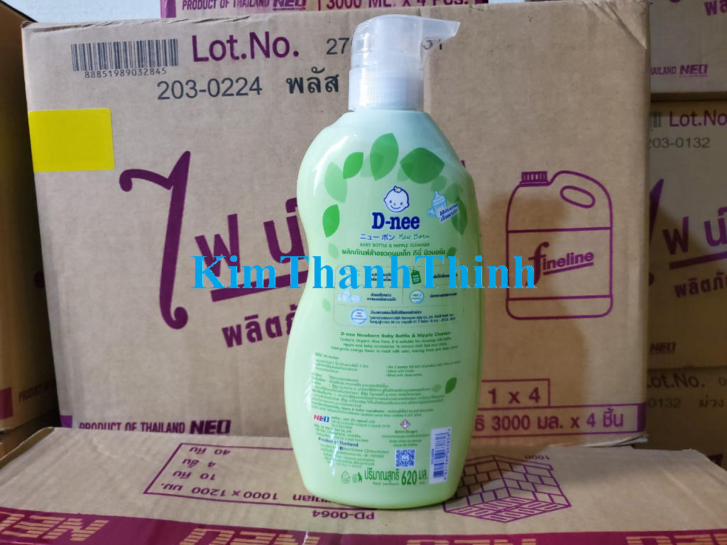 (KTT) Nước rửa bình sữa DNEE chai 600ml (mẫu mới)
