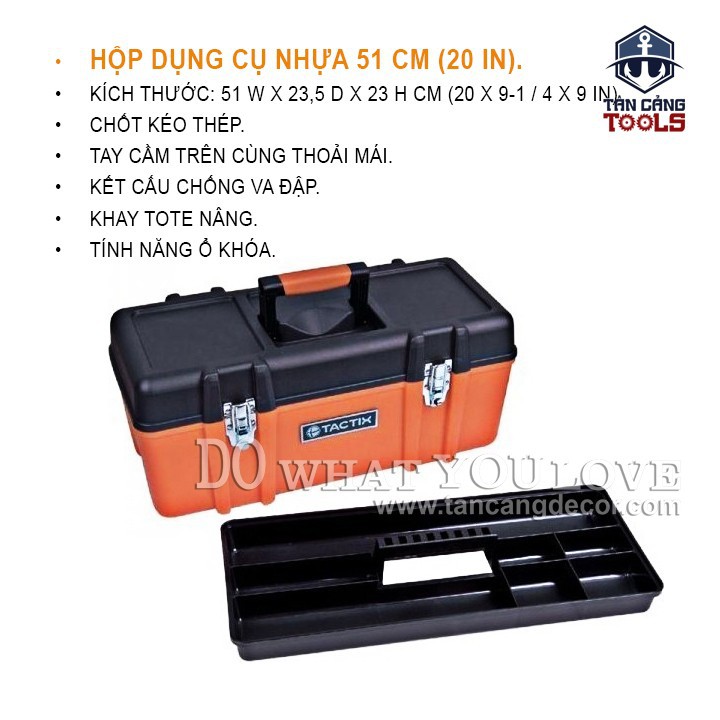 Thùng Đựng Đồ Nghề 20 Inches Tactix 321105