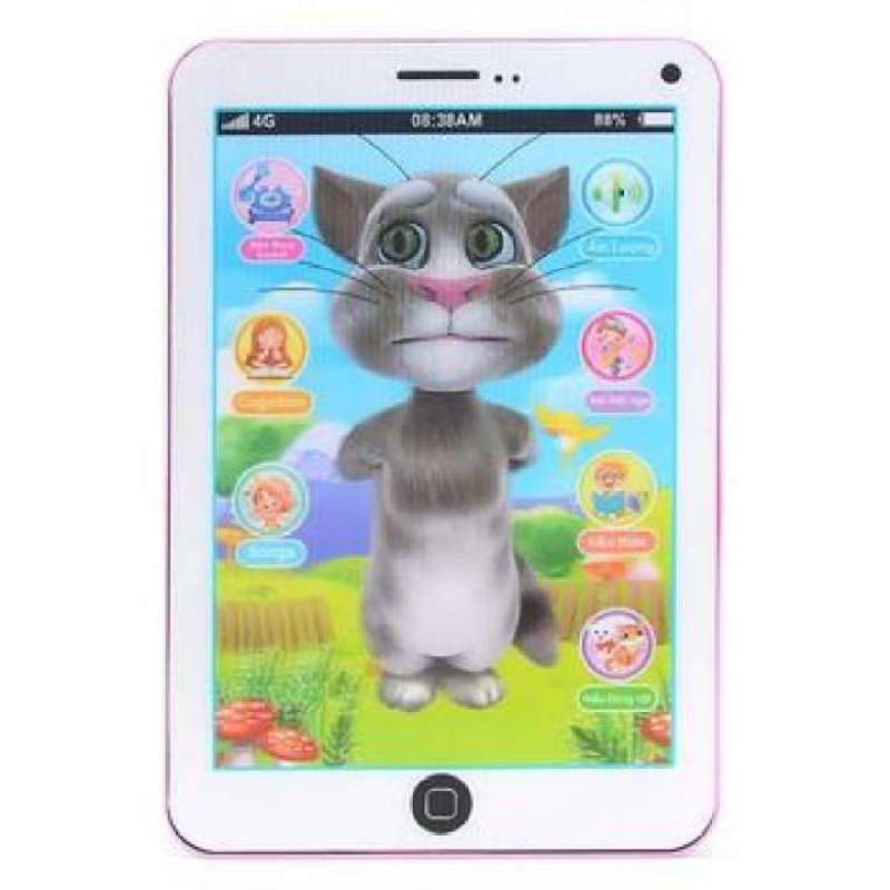 Vỉ đồ chơi Ipad mèo Tom Cat 3D thông minh sự dụng pin có nhạc vui nhộn dành cho bé