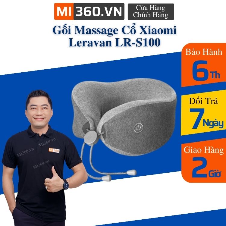 Massage pillow neck premium Xiaomi leravan lr-s100 2 massage modes Genuine goods