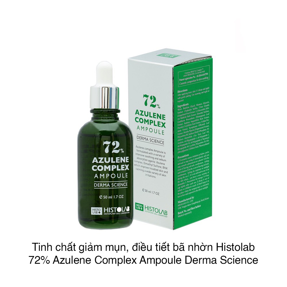 TINH CHẤT DÀNH CHO DA MỤN - AZULENE COMPLEX AMPOULE 72%
