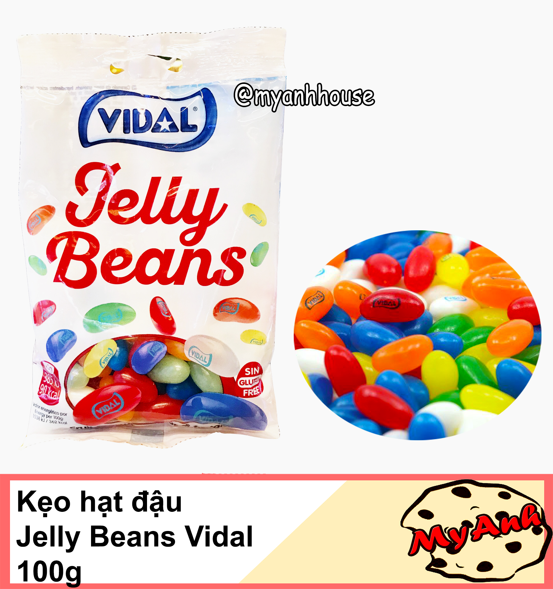 (HẠT ĐẬU) KẸO DẺO VIDAL 100G DATE T3/2023