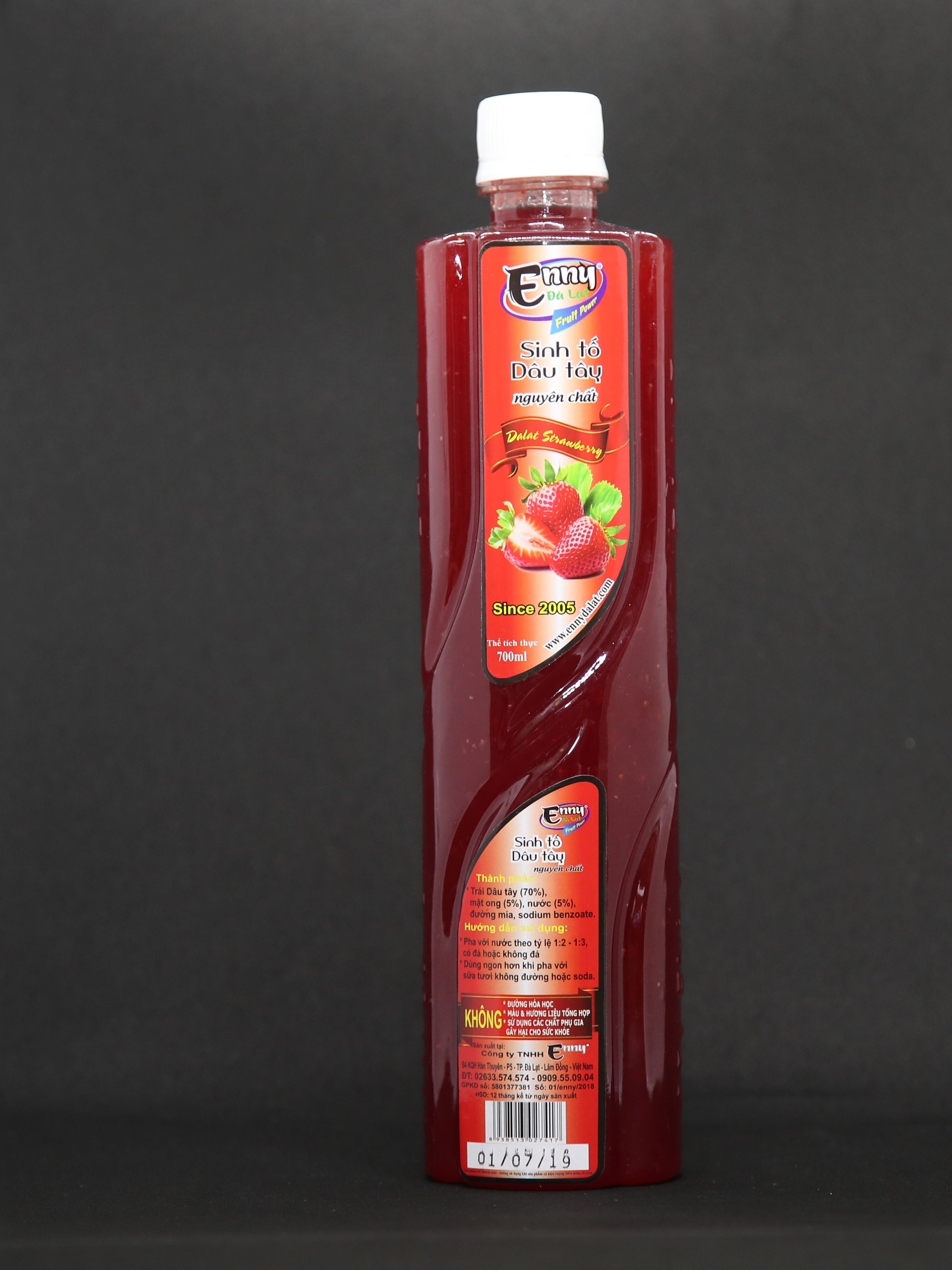 HCM Sinh tố DÂU TÂY 700ml ENNY Đà Lạt