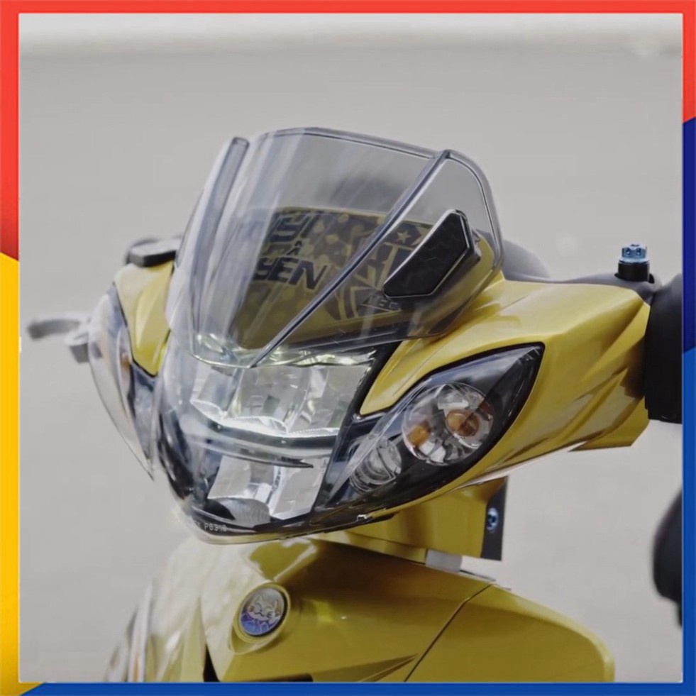 Kính chắn gió (Mão Đầu Đèn) Zhipat cho Exciter 150/135, Wave A 110/100, Wave RSX, Winner, Winner X, Sirius .