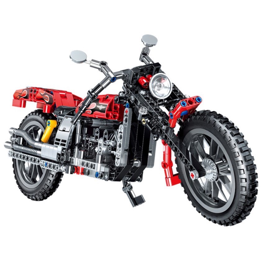 [HCM]LEGO Xe Máy Phân Khối Lớn Lắp Ráp Harley Davidson QL0142
