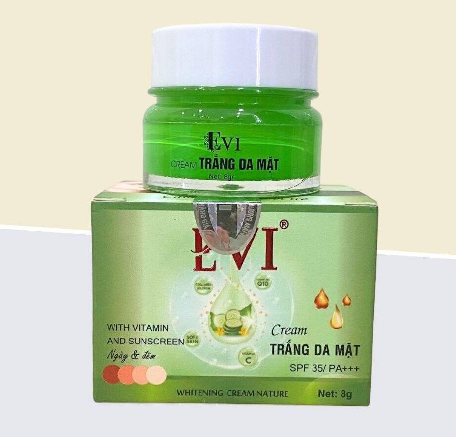 Kem EVI Trắng Da Mặt 15g mãu mới 8g