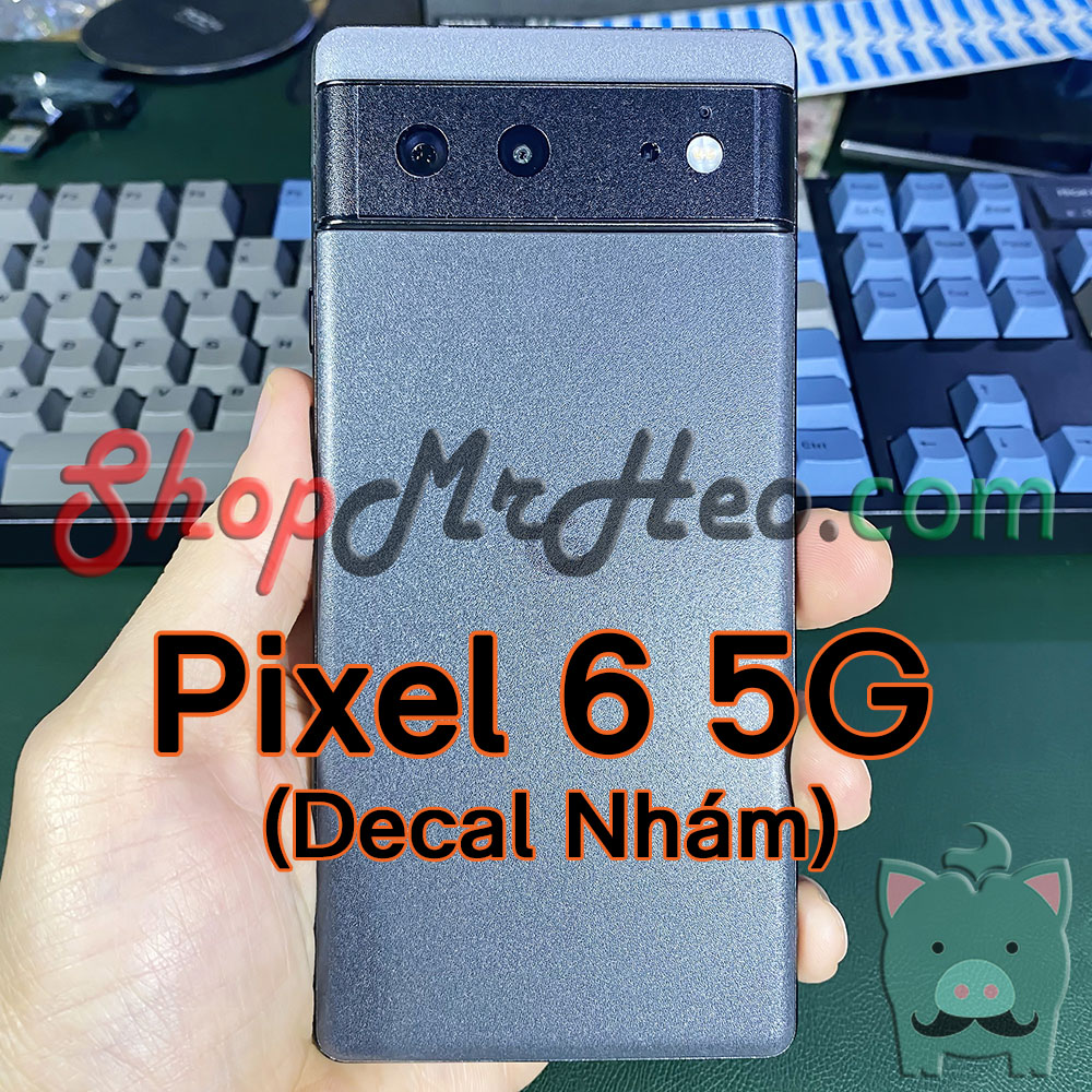 Skin Dán Mặt Sau Lưng Vân 3D Google Pixel 6 Pro - Pixel 6 5G (Carbon, Hình Hộp, Nhám, Vân Da)