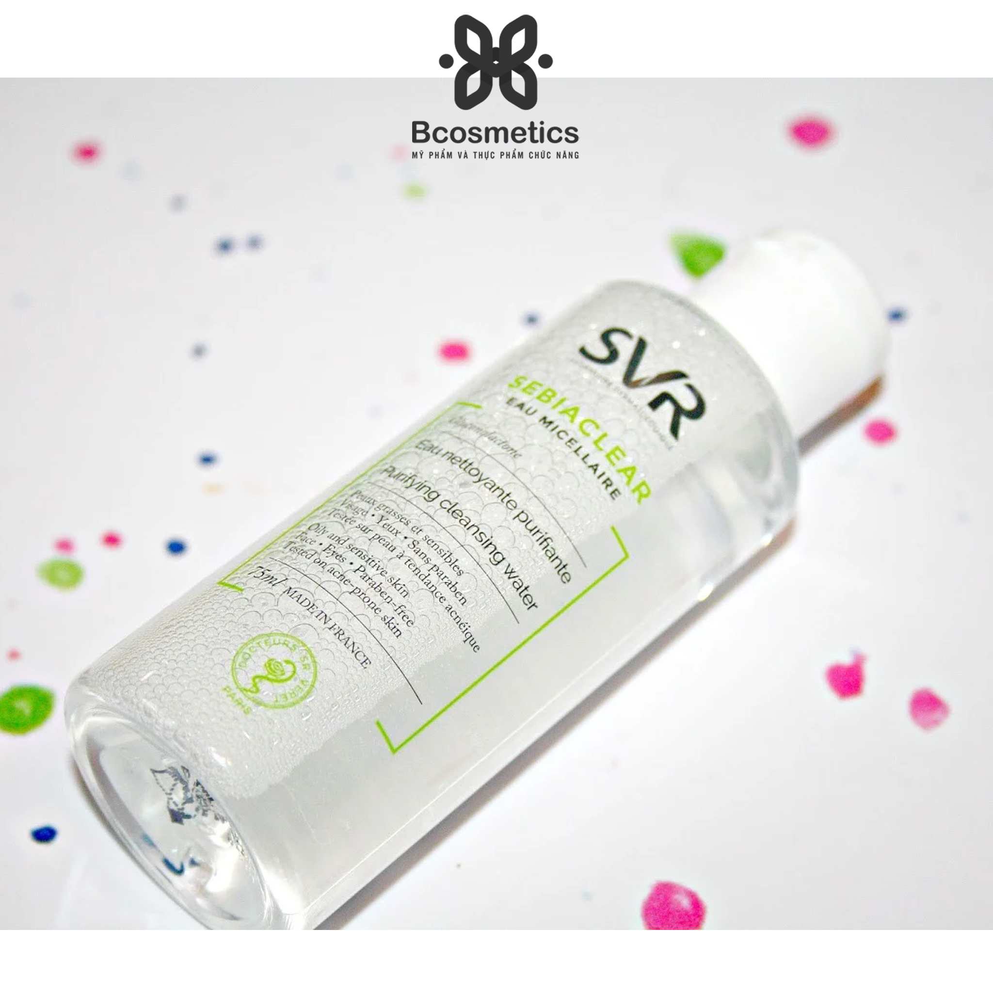 (Mẫu mới 2022) Nước Tẩy Trang Da Dầu Mụn SVR Micellar Sebiaclear Eau Micellaire 400ml