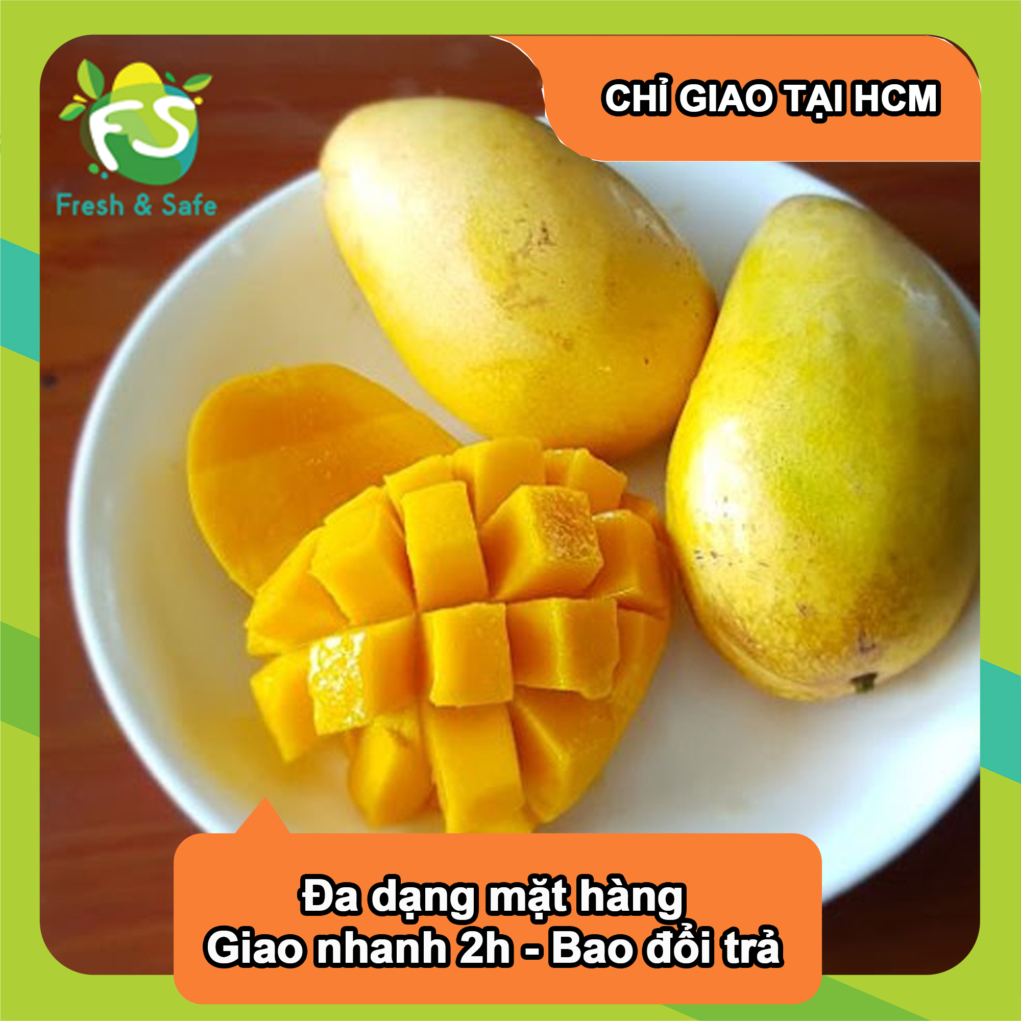 [Chỉ Giao HCM] Xoài Cát Hòa Lộc - 1kg