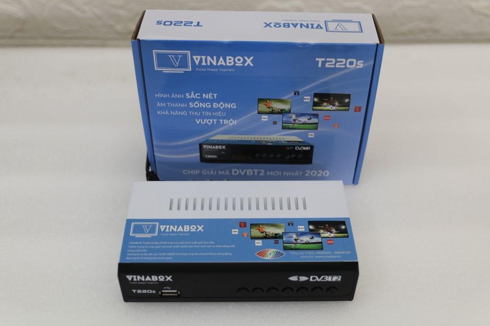 [HCM]Đầu thu DVBT2 – VINABOX T220s Truyền  Hình Số Mặt Đất Miễn Phí