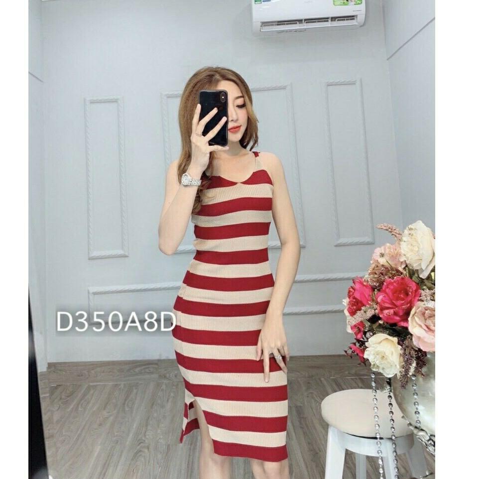 Đầm len sọc dây cao cấp