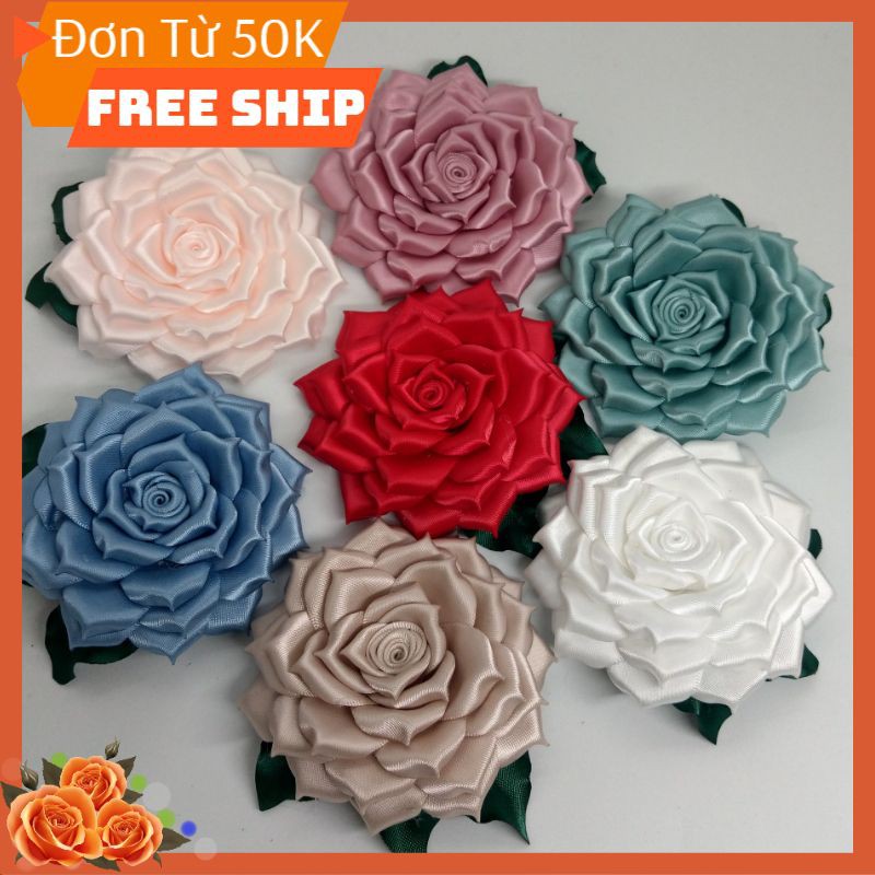 [ Hàng Thiết Kế ] Tag cài áo hoa hồng cánh nhọn