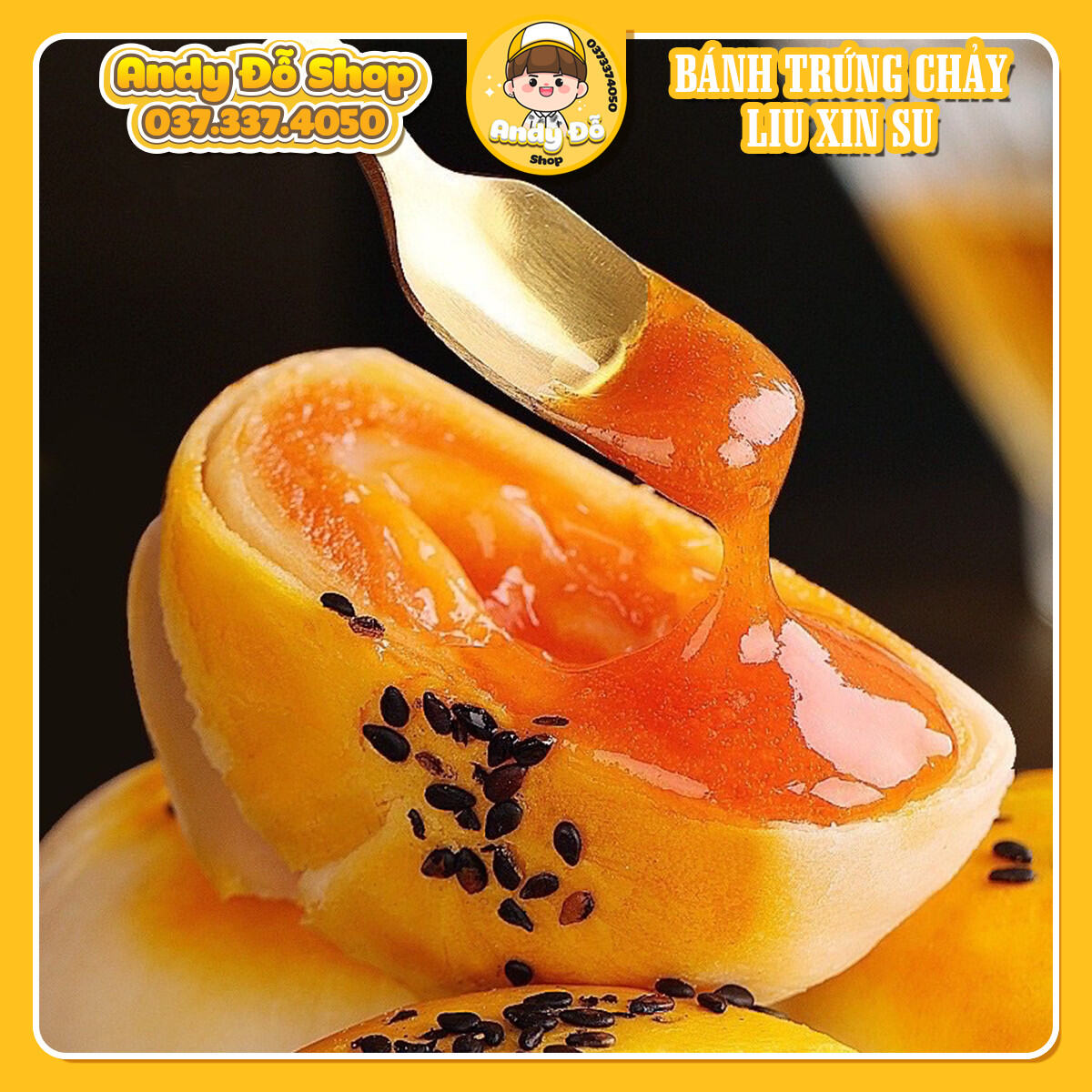 Bánh pía trứng chảy ngàn lớp đài loan.