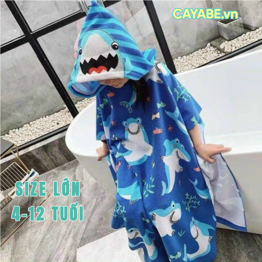 Khăn tắm choàng cho bé CAYABE đi bơi