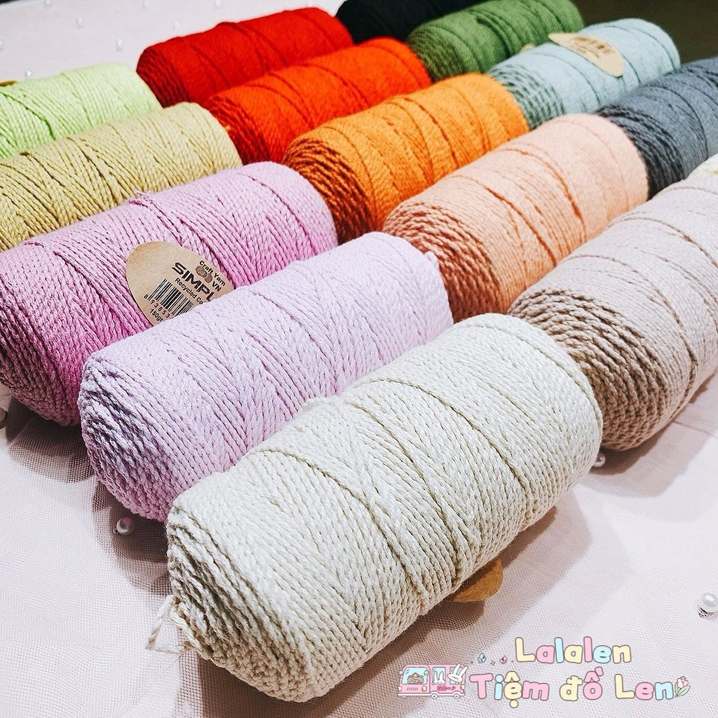Sợi SIMPLY Recycled Cotton - Cuộn 150gr