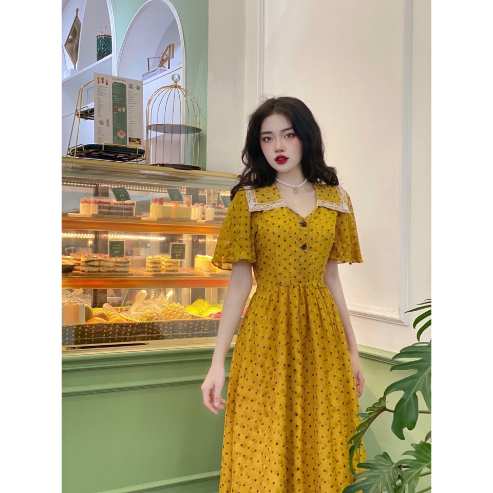 Đầm  maxi style Vintage siêu xinh 324