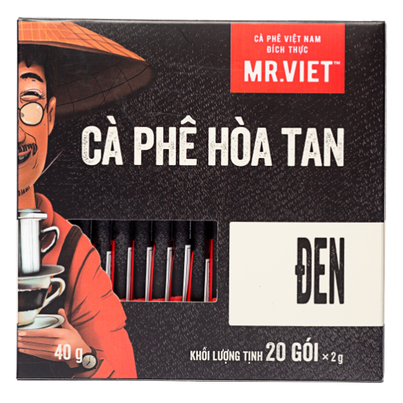 MR.VIET Cà Phê Hòa Tan Đen MR.VIET Black Instant Coffee