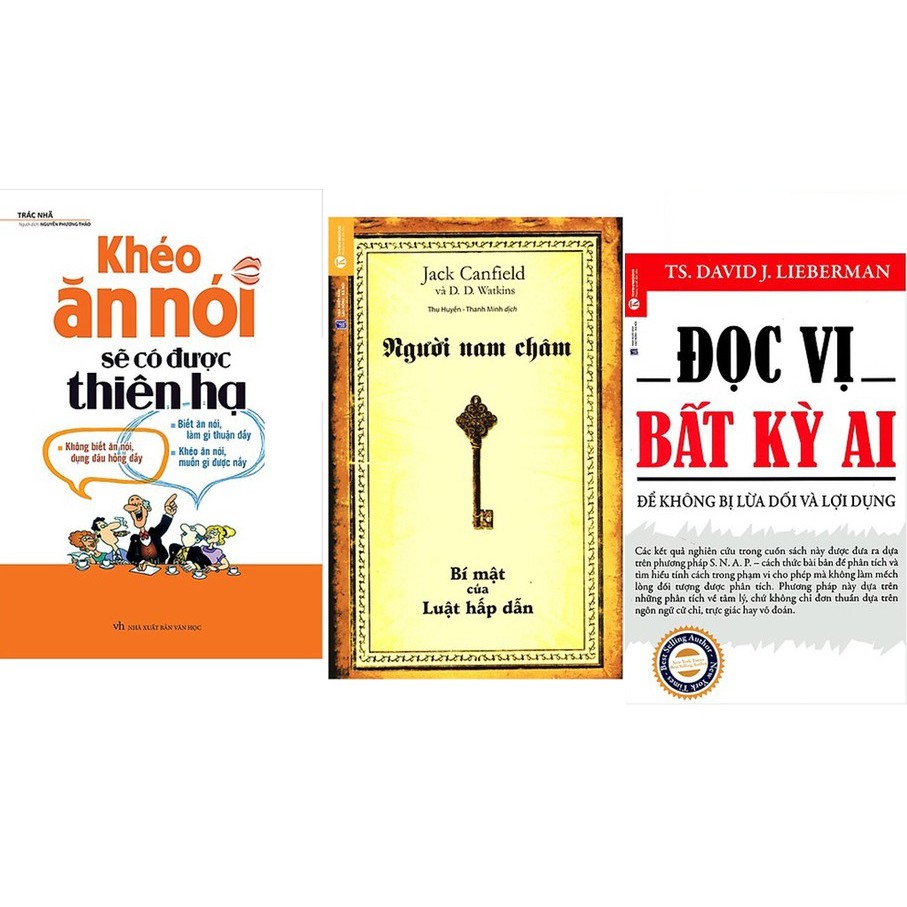 Sách -Combo Khéo Ăn Nói Sẽ Có Được Thiên Hạ + Người Nam Châm + Đọc Vị Bất Kỳ Ai
