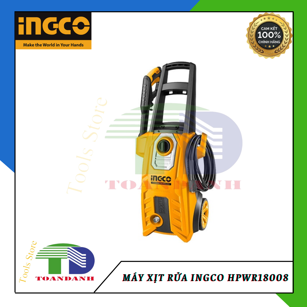 Máy xịt rửa INGCO HPWR18008