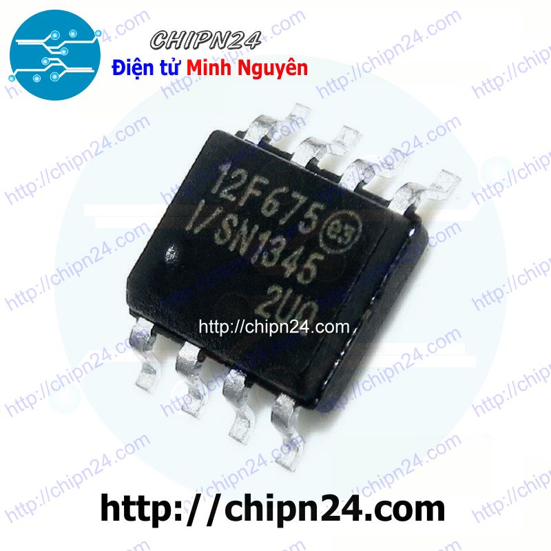 [1 con] (SOP) IC Dán PIC12F675-I/SN SOP-8 (SMD) (PIC 12F675-I/SN PIC12F675)