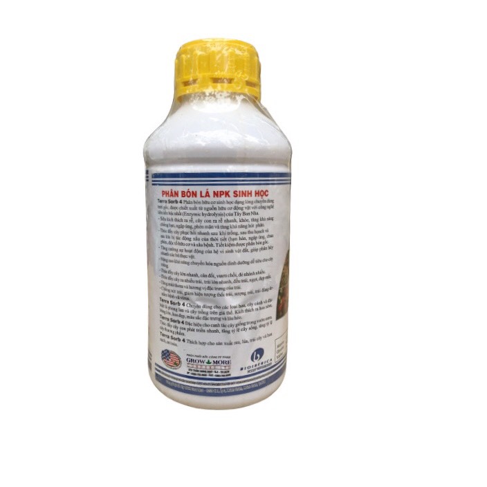 Phân bón lá cao cấp siêu ra rễ Terra Sorb 4 Root chai 1 lít
