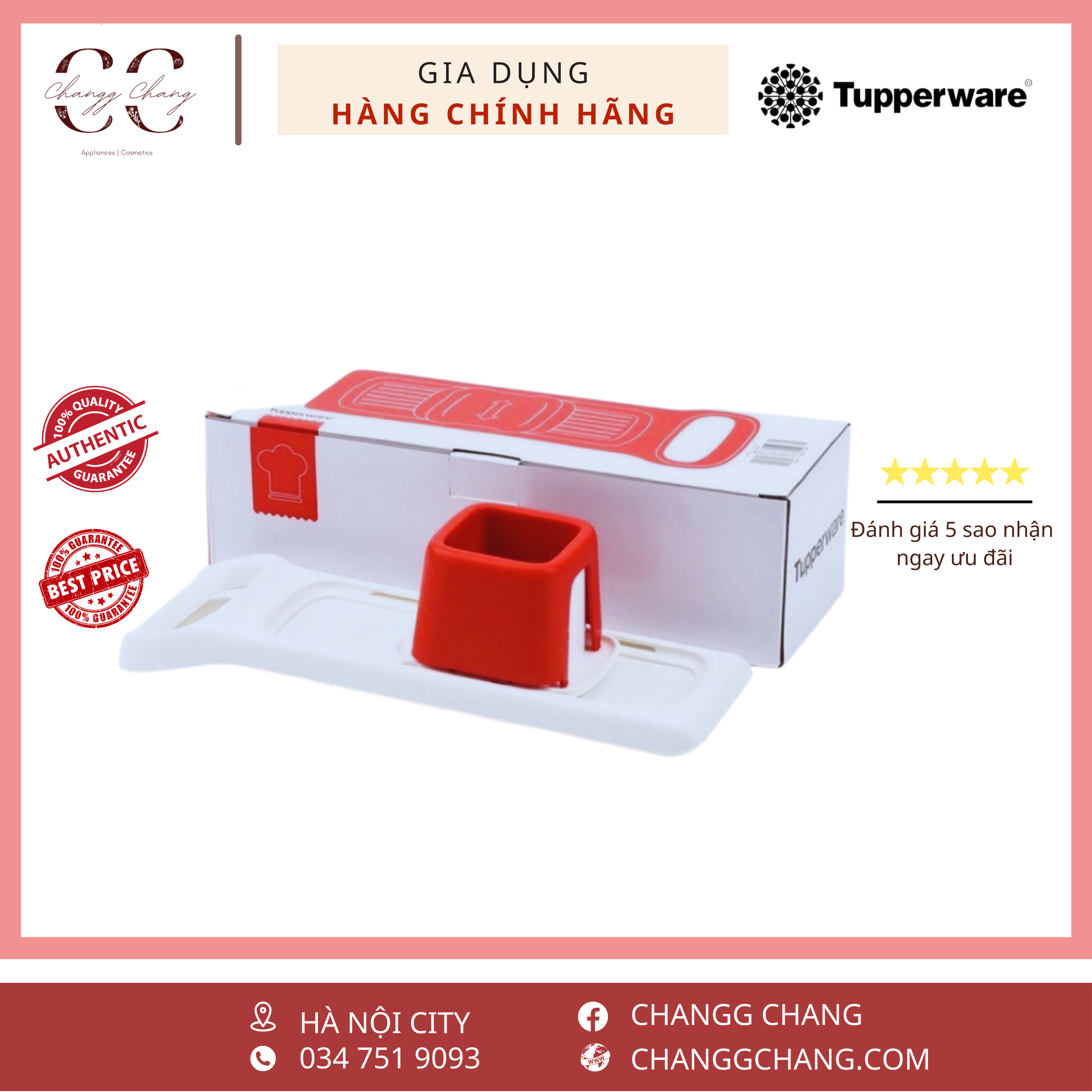 Tupperware Dụng cụ bào thái lát hành tỏi