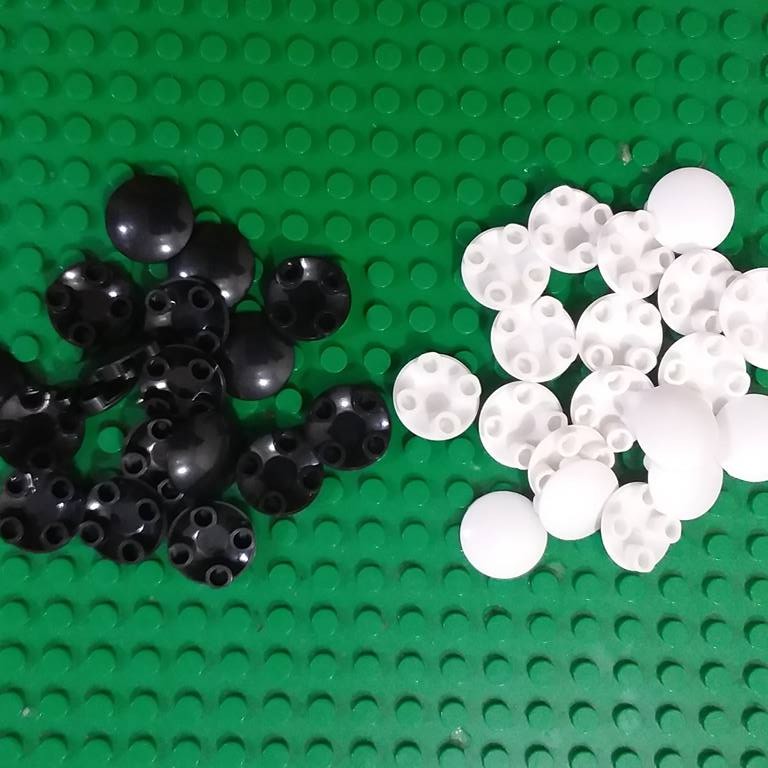 Combo 20 gạch trơn cong 2x2 no.029 - phụ kiện moc
