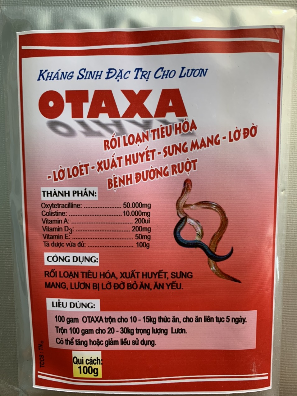 Otaxa kháng sinh đặc tri cho con lươn