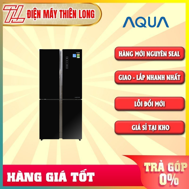 Tủ lạnh Aqua Inverter 456 lít AQR-IG525AM(GB) - Bảng điều khiển bên ngoài Chức năng thông minh tự điều chỉnh nhiệt độ từng ngăn Làm lạnh nhanh Mặt gương sang trọng, dễ vệ sinh - TRẢ GÓP 0% - GIAO TOÀN QUỐC - NGOÀI HCM TÍNH PHÍ