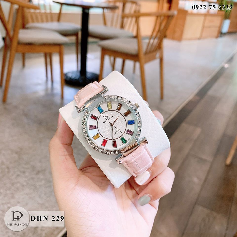 [Fullbox - xả kho] Đồng hồ nữ RC - Đá đa sắc -DHN229