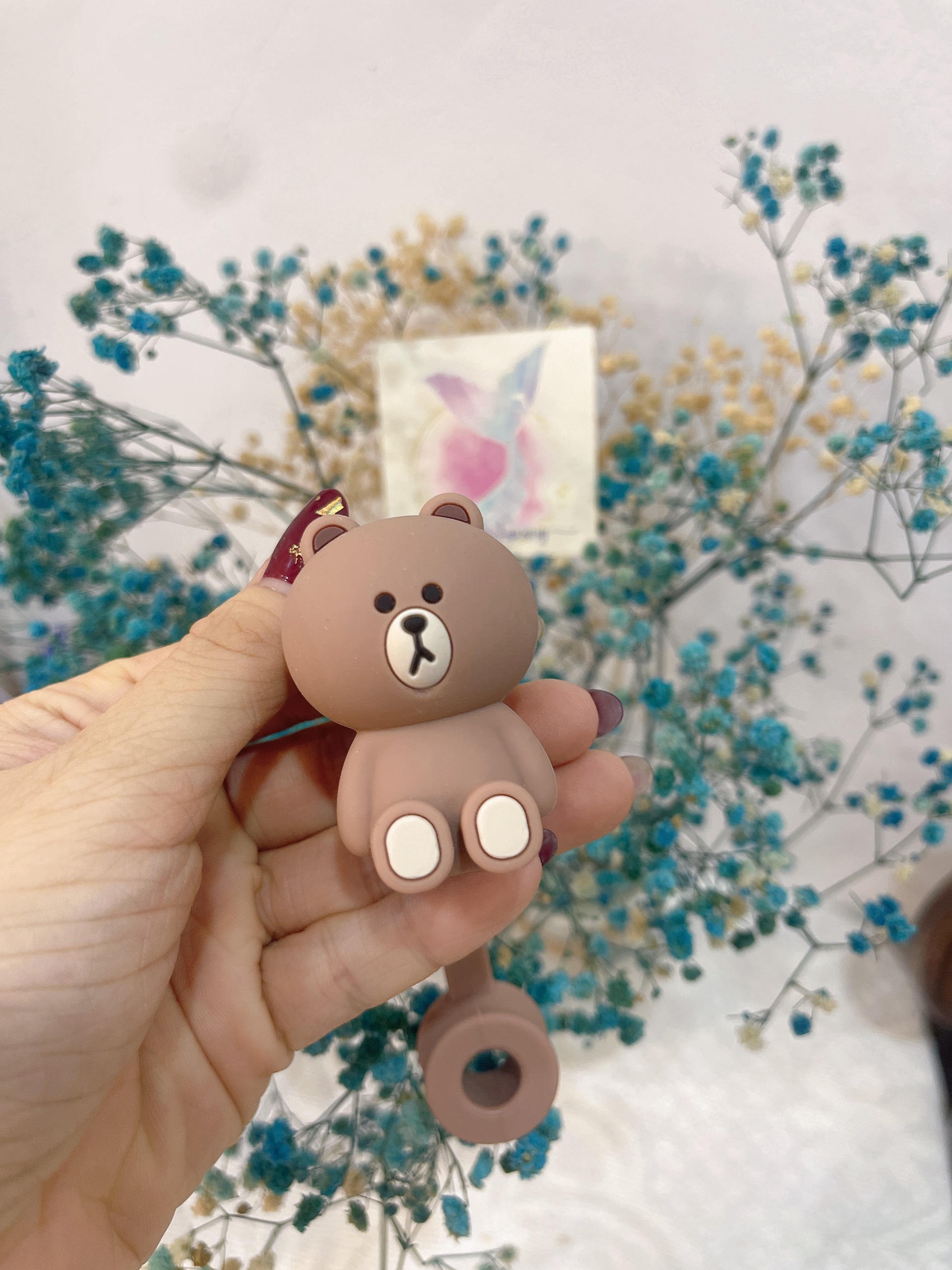 Nút đậy ống hút trang trí ly